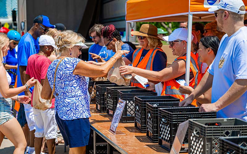 SAZ'S STOMP OUT HUNGER DAY WITH FOX 6 MILWAUKEE