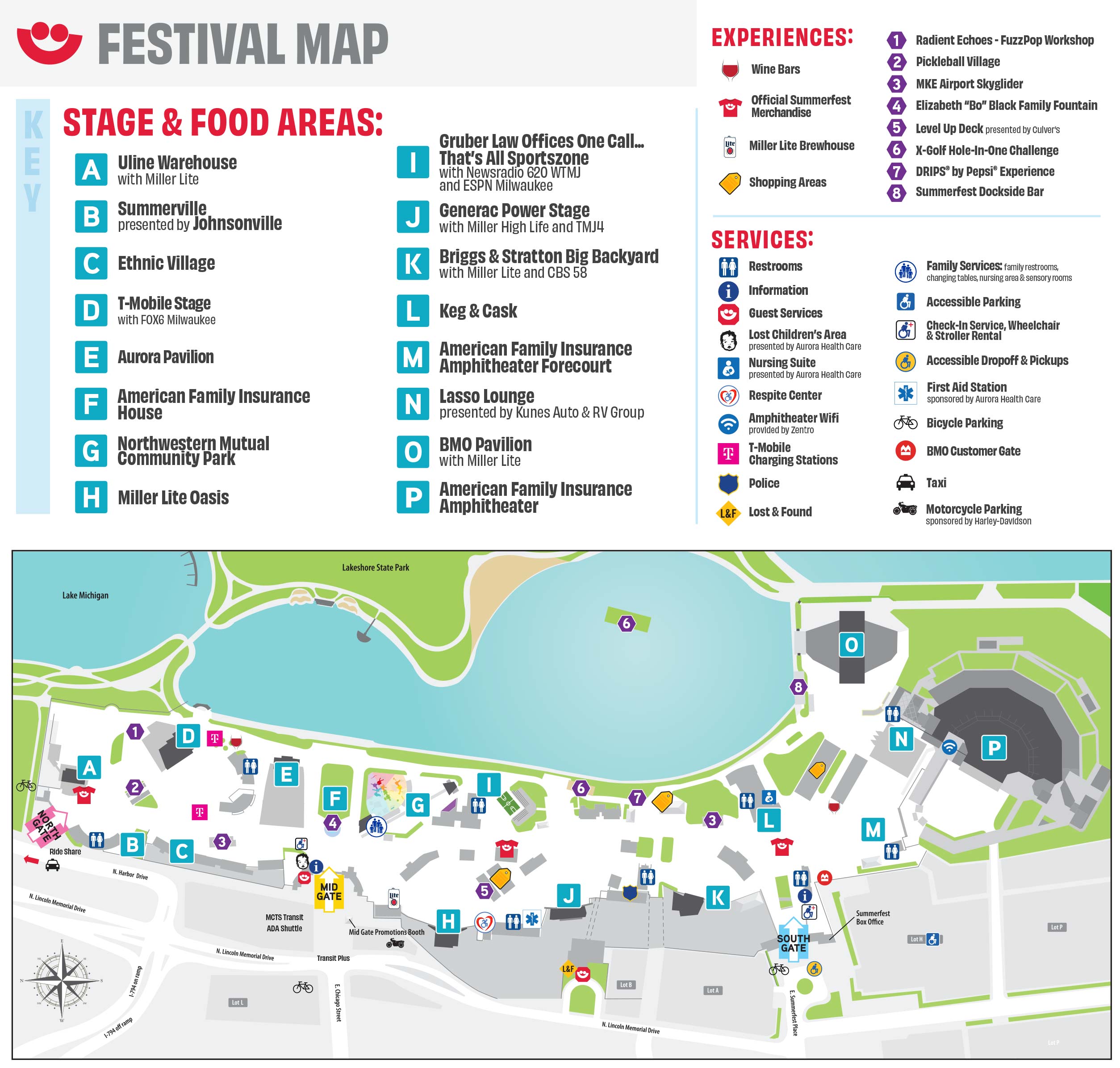 2026 Summerfest Grounds Map